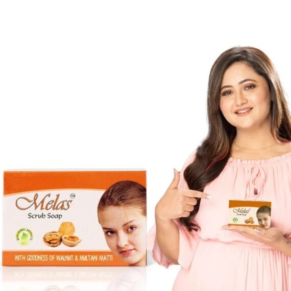 Melas Scrub Soap (75g) - Image 3