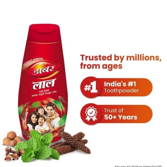 Dabur Lal Dant Manjan 50g - Image 4