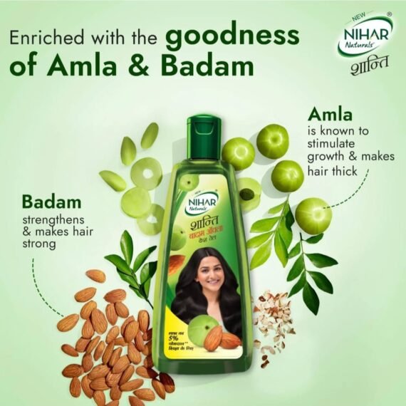 Nihar Naturals Shanti Badam Amla Hair Oil - Image 2