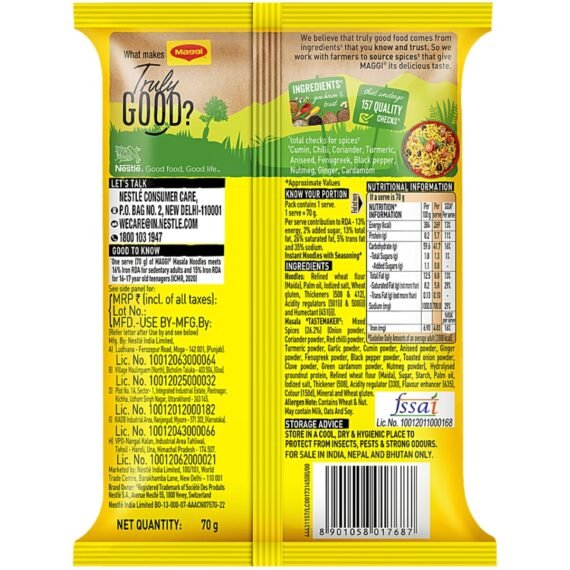 Maggi 2 Minute Masala Noodles | (70g) - Image 2