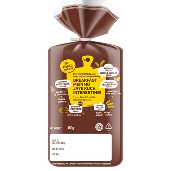 Britannia 100% Whole Wheat Bread (450g) - Image 2