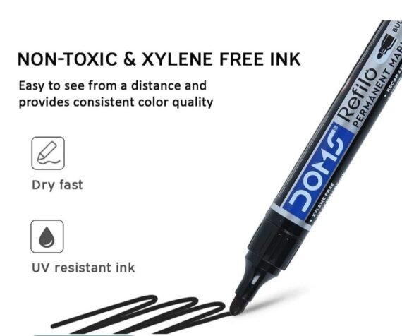 DOMS Refilo Permanent Marker Pen - Image 2