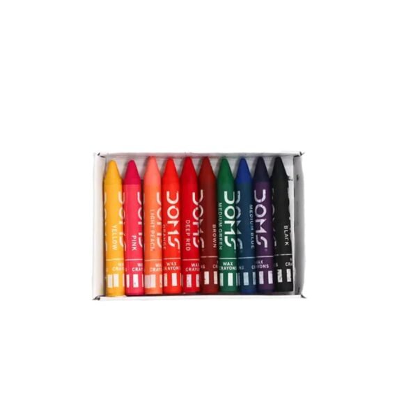 DOMS Wax Crayons | 10 Shades - Image 3