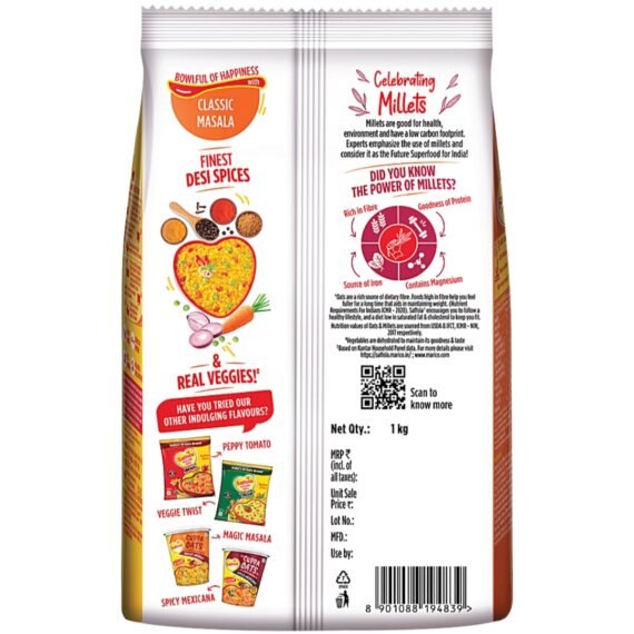Saffola Masala Oats Classic Masala – (550g) - Image 2