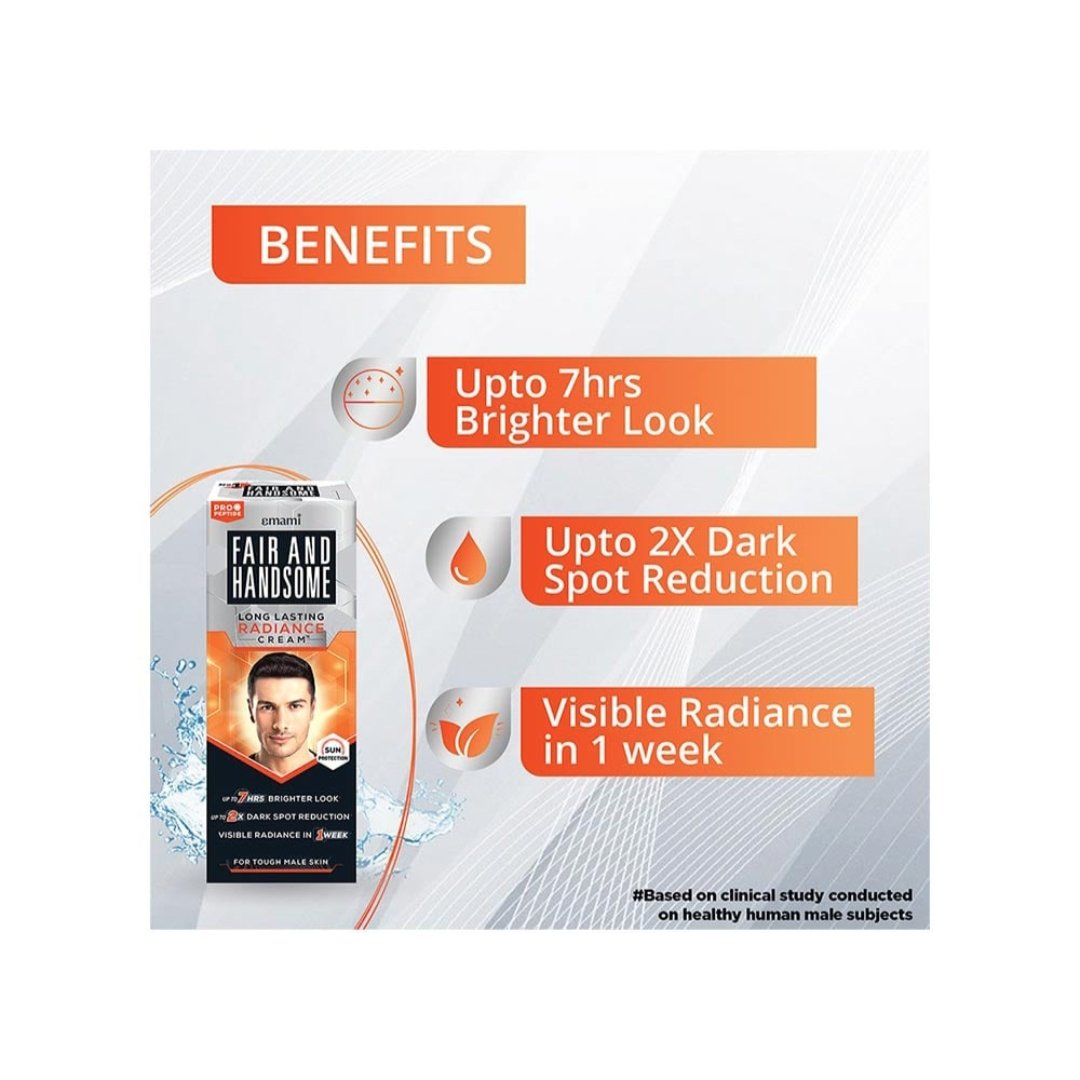 Emami Fair and Handsom Cream – For Men (60g) - Image 3